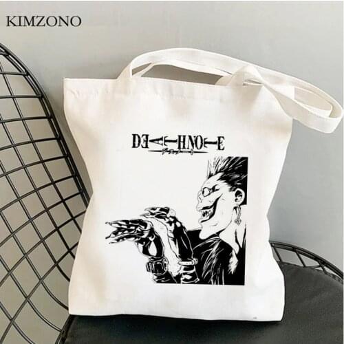 Death Note shopping bag jute bag cotton handbag shopper tote bolsa bag ecobag tote jute net sac toile