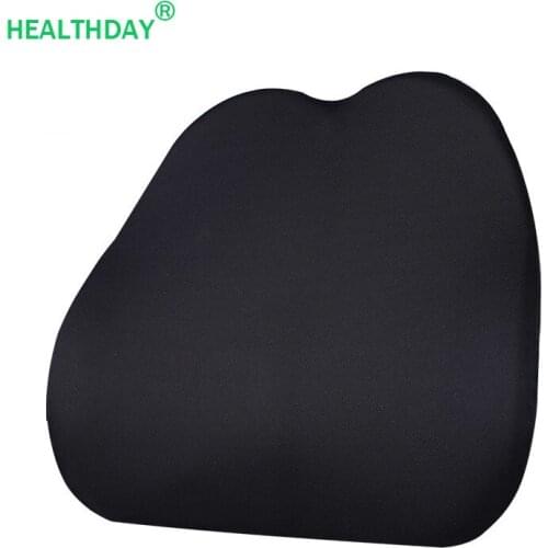 Ergonomic Design Lumbar Support Memory Foam Backrest Pillow Relieve Lower Waist Pain Office Car Seat Chair Backrest Cushion