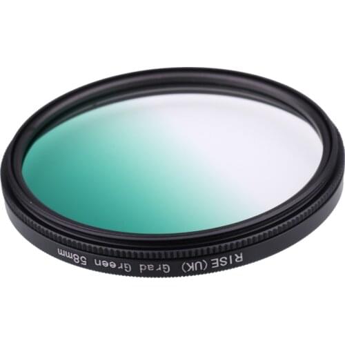 Camera Filter 58mm Gradual Green Color lens Filter for Nikon D3100 D3200 D5100 SLR Camera lens