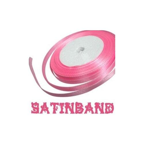 [ Fly Eagle ] 23m Satinband 6 mm Satin Doppel Band Deko BASTELN Rosa