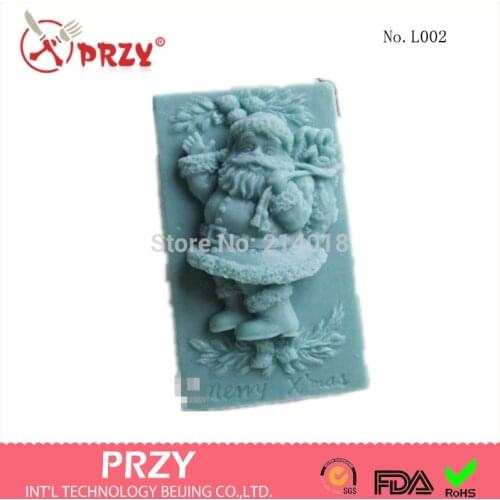 Sell hot 3D christmas man shape silicone soap mold/Cake decoration mold Handmade soap mold No.S406-1