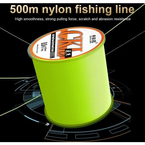 500m Super Strong Fishing Line Monofilament Nylon Fishing Line Rock Sea Fishing Line Freshwater Ishing Tackle Accessories