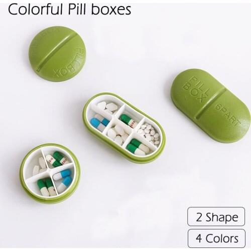 Mini Lovely Creative Japanese Portable Pill Box Packaging Sealed Plastic Large Capacity