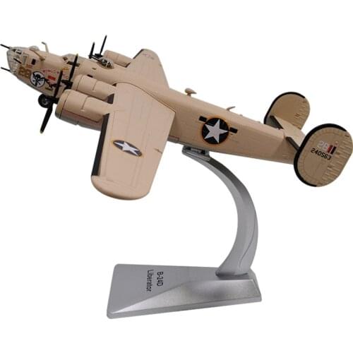 1/72 Scale Alloy Heavy Bomber B-24D US Air Force Aircraft B24D Aircraft Model Fighter Toys Children Kids Gift for Collection