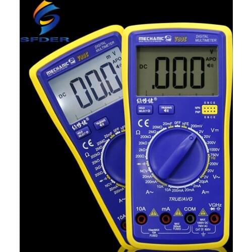 MECHANIC V90C Intelligent Speech Broadcast Multimeter Fully Automatic Digital Display Electrician Measuring Instrument