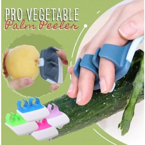 Rubber Handle Vegetable Peeler Finger Use Fruit Cutter Multi-function Vegetable Palm Peeler Planer KItchen Tools