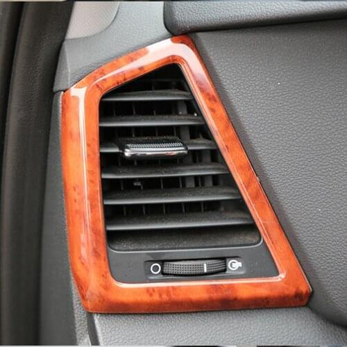 Peach Wood Air Outlet Steering Wheel Gear Cup Door Handle Window Decorated Frame For Hyundai Tucson 2015 16 17 18 CAA384B