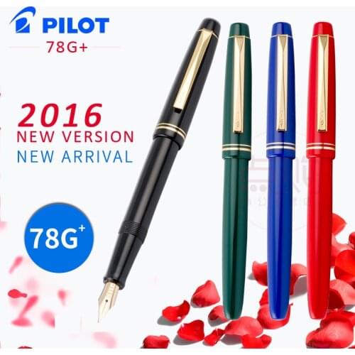 PILOT 78g 78g+ 22k golden original Iridium fountain pen students practice calligraphy ef f m nib ink cartridge con50 converter