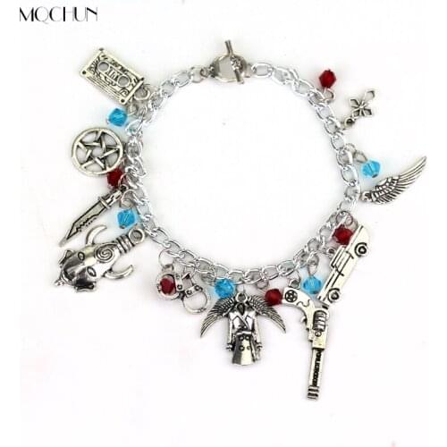 Super Natural Inspired Bracelets Deluxe Fandom Crystal Beads Bracelet Jewellery Gift