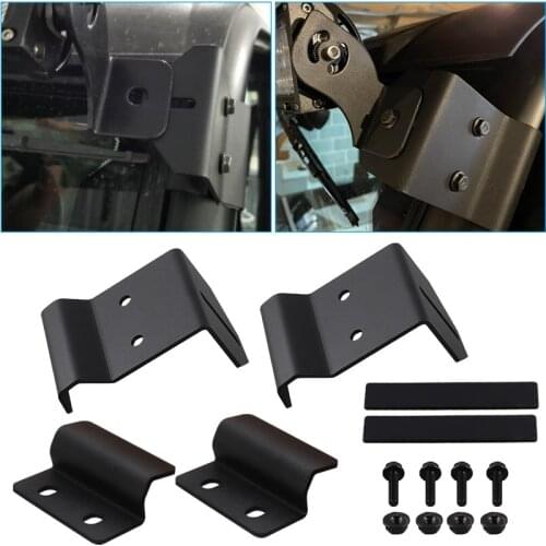 Led Light Bar Holder Mounting Bracket for Polaris Ranger 500 570 900 1000 Upper Windshield 50 inch Curved Straight Ledbar