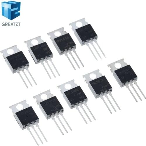 10PCS IRF1010 IRF1404 IRF1405 IRF1407 IRF2807 IRF3710 IRFL3705 IRLB8721 IRLB3034 Transistor TO-220 TO220 PBF