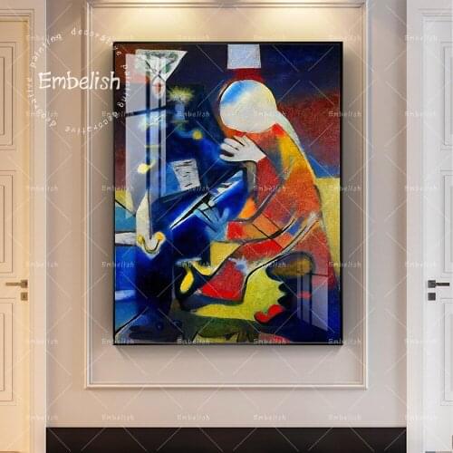 Embelish Large Size Wall Art Pictures Abstract HD Canvas Oil Painting By Kandinsky Modern Home Decor Posters For Living Room