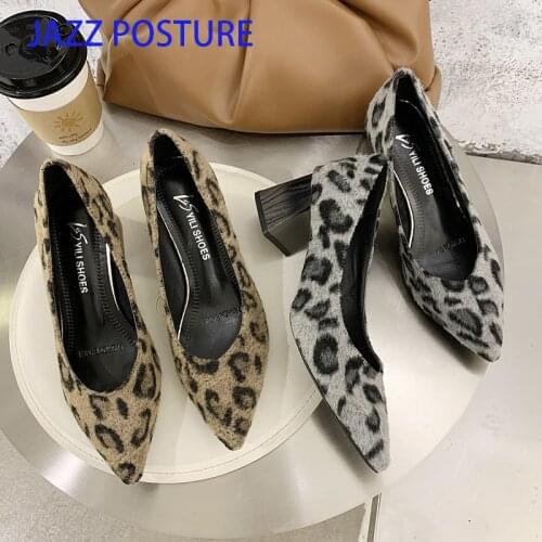 Women High Heels Summer Sexy Leopard Print Pointed Female Pumps Fashion Brand Ladies Shoes Plus Size 40 2021 New z757