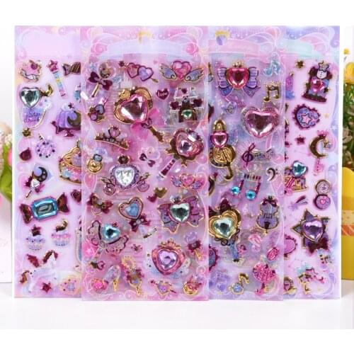 1pcs/pack Kawaii Stationery Stickers Fun gem stickers DIY Craft Scrapbooking Album Junk Journal Happy Planner Diary Stickers