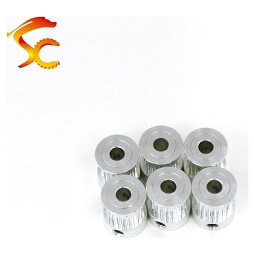 10pc 3D Printers Parts printer pulley GT2 20 teeth bore 5mm 2GT 20teeth timing pulley fit for GT2 belt width 10mm