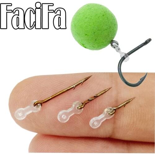 12pcs Metal Bait Spike Carp Fishing Accessories Bait Sting Boilies Pin with Clear Rubber Corn Ronnie Hair Rig Carp Feeder Tackle