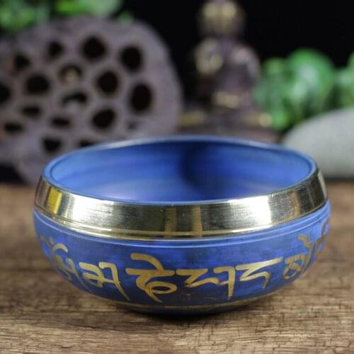 Bowl Buddhism Nepal Chakra Meditation Tibetan Buddhism Yoga Healing Relaxation Low Frequency Sound Deep copper bowl NJ70715