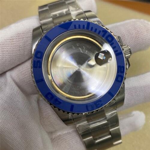 For ETA 2836 for 2836 Movement 40MM Stainless Steel Watch Case with Strap Watch Band Bezel