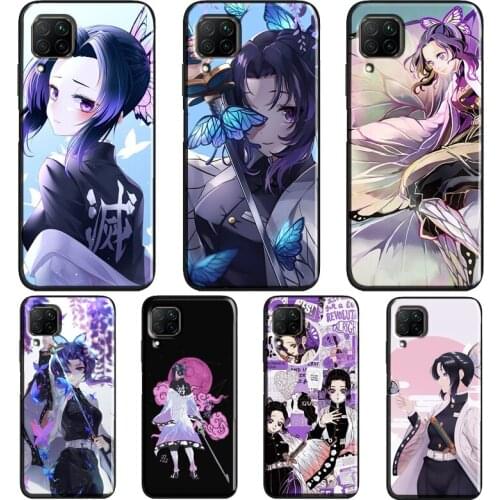 Shinobu Kocho Kimetsu no Yaiba Case For Huawei P20 Lite P40 P30 Pro Nova 5T P Smart Z 2019 2021 Honor 10 Lite 9X 8X Cover