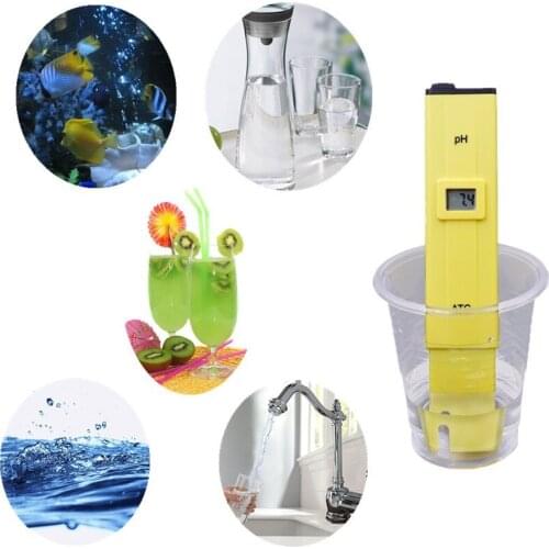 Digital LCD PH Meter Pen Tester Accuracy 0.1 Food Aquarium Pool Hydroponics for Water Wine Urine Automatic Calibration PH Tester