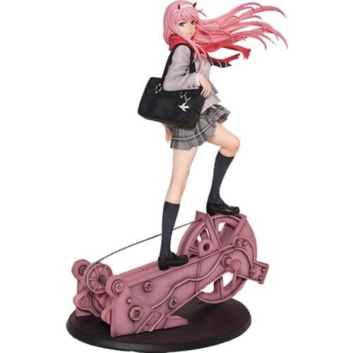 Darling in the Franxx 1/7 Zero Two School Uniform PVC Action Figure Toys Anime Sexy Girl Figure Collectible Doll Gift