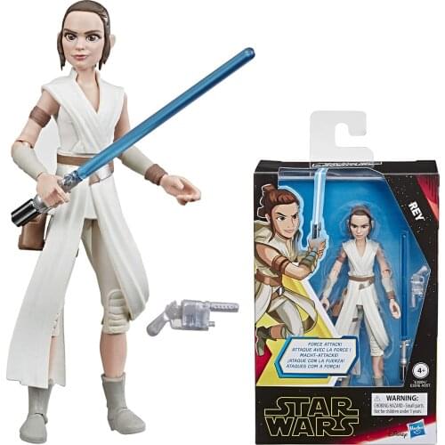 Star Wars Galaxy of Adventures The Rise of Skywalker Rey 5" Action Figure Toys Doll Force Attack Action Move Kids Children Gifts