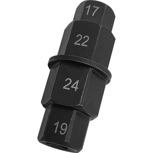 Motorcycles Hex Axle Tool - 17Mm, 19Mm, 22Mm, 24mm - Hexagon Front Wheel Hub Axle Spindle Socket Adapter Tool 3/8 Inch