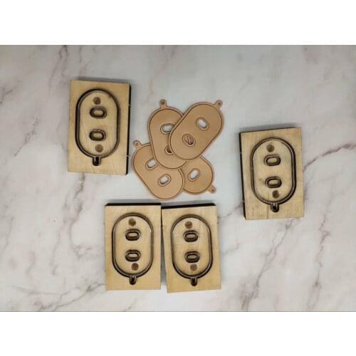 Leather craft template cutter pig nose hanging decoration die cutting knife mould leather hole punches tool set deri el aletleri