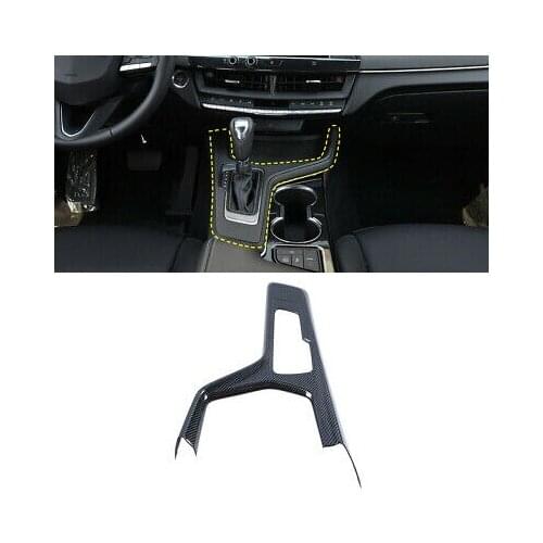 LHD Carbon Fiber Look Gear Shift Box Panel Cover Trim 1pcs For Cadillac CT4 2020