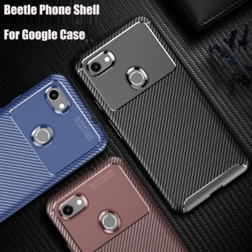 Fashion Shock Proof Silicone Soft Shell For Google Pixel 4 XL Beetle Carbon Fiber Print TPU Phone Case For Google Pixel 3a XL