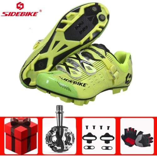Sidebike Pro Breathable Men Cycling Shoes Mountain Bike sapatilha ciclismo mtb Non-slip Buckle Sneakers Triathlon Bicycle Shoes