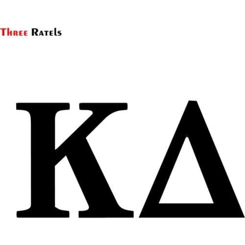 Three Ratels FD131 KD for Kappa Delta Greek Letters Sorority Decal Laptop Sticker Car Decal