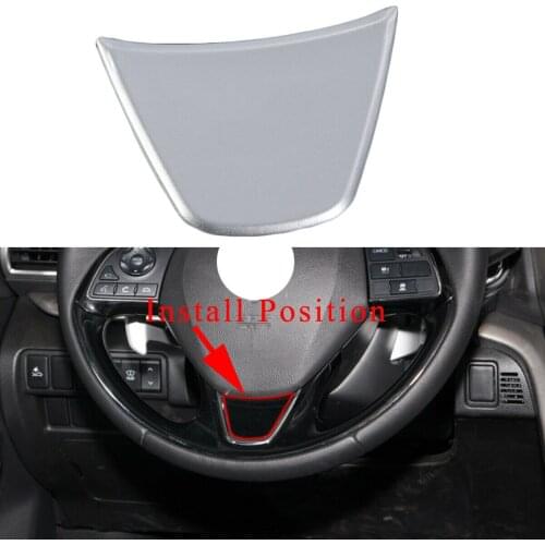 Steering Wheel Sequins Sticker Cover Trim Fit For Mitsubishi Eclipse Cross 2018 2019 2020 Car Chrome Decoration Accessories