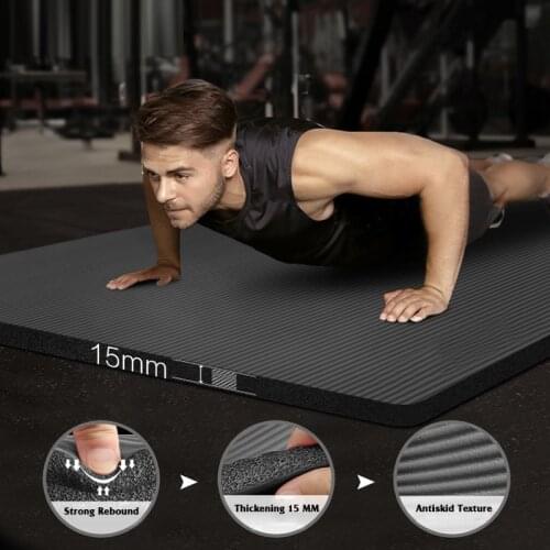 183X60cm Non-slip Thicken 10-20mm Fitness Yoga Mat Tasteless Pilates Gym Exercise Sports Pad Gymnastic Tapete Support DIY Print