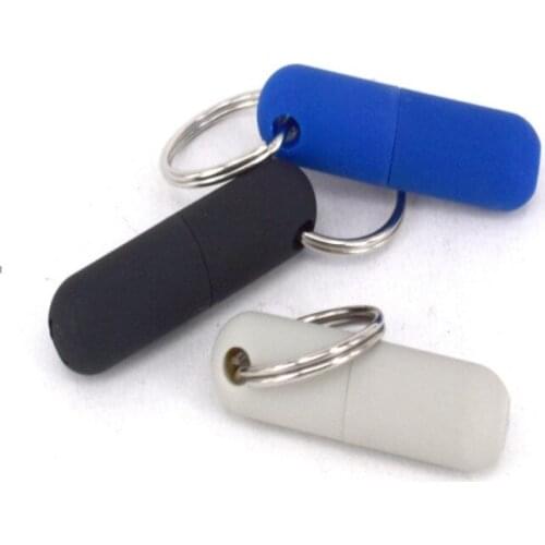 New 1pcs Cigar Cutter With Key Ring Gadgets Blade Pocket Draw Hole Clip Rubber Cigar Punch Smoking Accessories Chain Portable