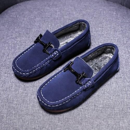 New Arrival Children Girl Walking Shoes Blue Hard-Wearing Children Flat Shoes Boys Loafers Anti Slip Kids Casual School Shoes