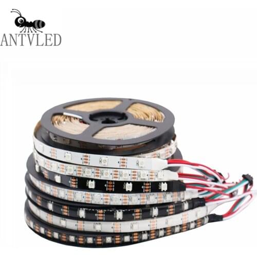 WS2812B WS2812 Samrt RGB Led Pixel Strip Light 5050 30/60/74/96/144LEDs Addressable Individually Led Tape IP30/IP65/IP67 DC5V