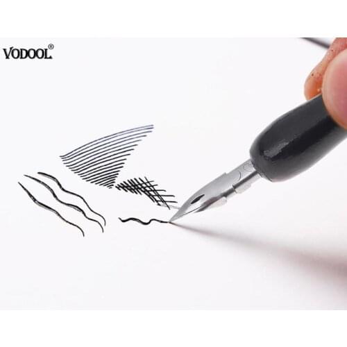 Portable Cartoon Painting Pen Brushes Pen Manga Drawing Tools Kit Dip Fountain Pens School Stationery School Office Supplies