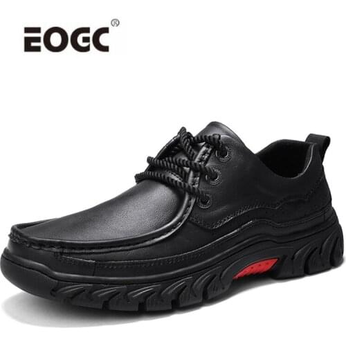 Comfort Genuine Leather Casual Men Shoes Breathable Outdoor Flats Shoes Plus Size Autumn Walking Shoes Men Zapatos Hombre