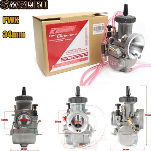 Universal Motorcycle PWK34 34mm Carburetor for replace mikuni Keihin Carb Honda yamaha EXC suzuki carbretor