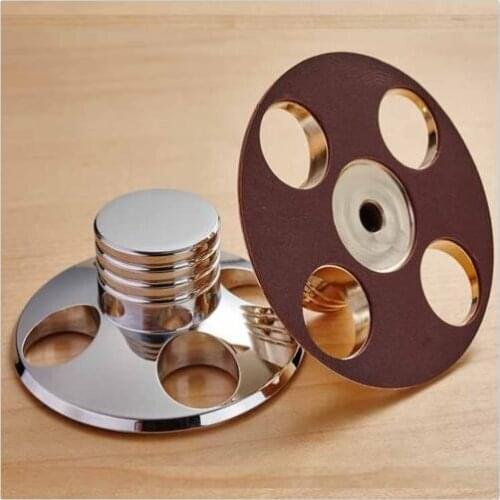 1PC Soft Gold HiFi Record Player Weight LP Disc Stabilizer Turntable Vinyl Clamp
