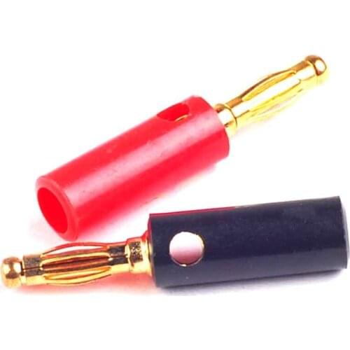 10PCS/LOT 4mm Copper Nickel Plated Banana Plug