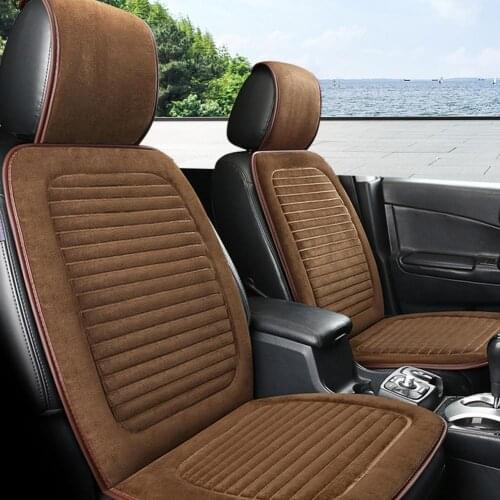133*47cm Car Seat Cover Protector plush Front Rear Back Cushion Protection Pad Mat Backrest for Auto Interior Truck Suv Van