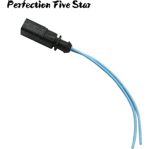 1J0973802 For VW EOS Golf Passat For Audi 2 Pin Plug Flat Contact Housing Socket Connector Wire Harness Cable