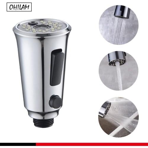 3 Functions Pull Down Kitchen Faucet Spray Head Sink Tap Shower Sprayer Faucet Nozzle Aerator Bubble Sprayer Faucet Connector