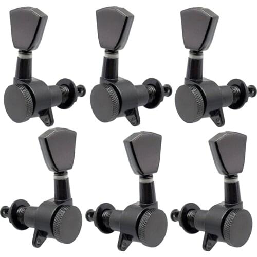 6Pcs 3L3R Guitar Machine Heads Knobs Left Guitar Tuners Right Guitar Tuners Electric Guitar String Tuning Pegs