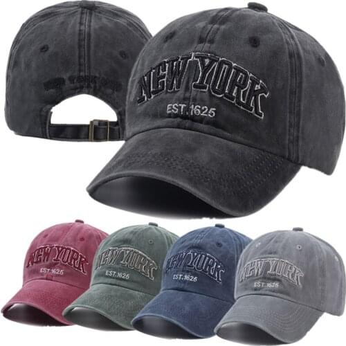 High Quality Brand New York Washed Cotton Cap For Men Women Gorras Snapback Caps Baseball Caps Casquette Dad Hat Outdoors Cap