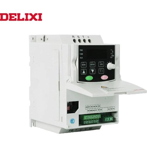 DELIXI 5.5KW AC 380V 3 phase output frequency converter for motor Speed controller 50HZ 60HZ frequency Inverter drives VFD