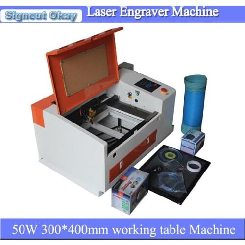 Wedding card DIY engraving machine CO2 laser engraver and cutter machine 3040 with red dot position system