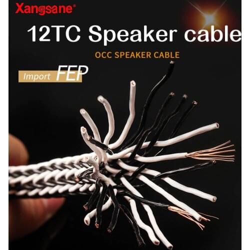 Xangsane 8TC/12TC 7N OCC HIFI amplifier speaker cable DIY center line main speaker line tube amplifier cable